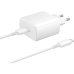 Мережевий зарядний пристрій Samsung 45W + Кабель Type-C White, Білий