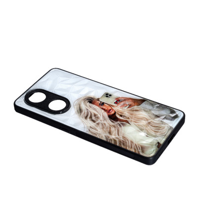 Чехол накладка Prisma Ladies OPPO A98 Девушка с телефоном