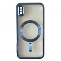 Чехол накладка Shining Camera MagSafe iPhone XR Синяя