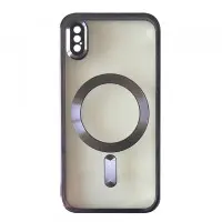 Чехол накладка Shining Camera MagSafe iPhone XR Темно-фиолетовая