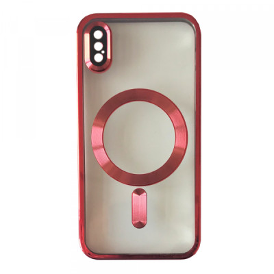 Чехол накладка Shining Camera MagSafe iPhone XR Красная