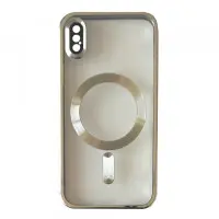 Чехол накладка Shining Camera MagSafe iPhone XR Срібна