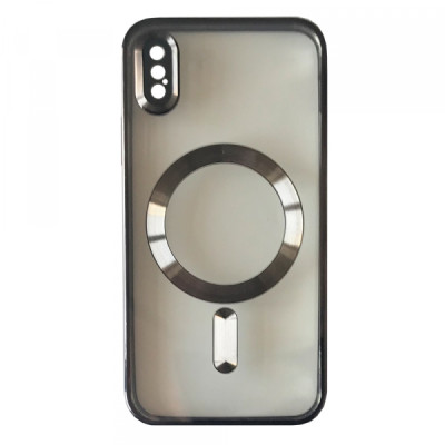 Чехол накладка Shining Camera MagSafe iPhone X Черная