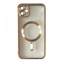 Чехол накладка Shining Camera MagSafe iPhone X Золотая