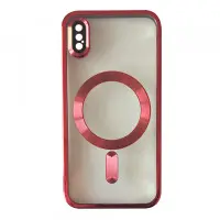 Чехол накладка Shining Camera MagSafe iPhone X Красная