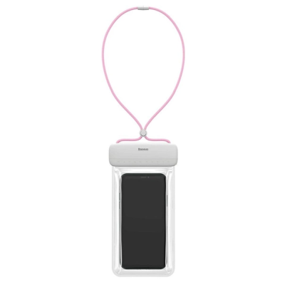 Чохол Universal Waterproof Baseus Let\'s Go Білий/ Рожевий