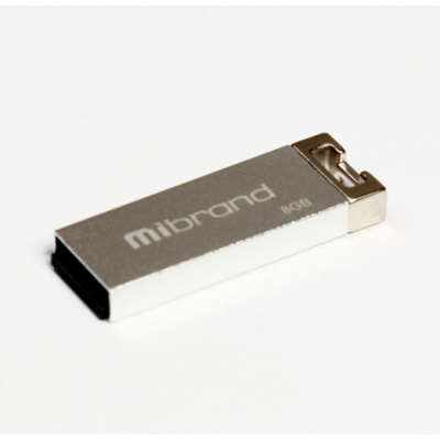 Флеш пам\'ять USB 8Gb Mibrand Chameleon USB 2.0 Silver, Срібний