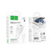 Сетевое зарядное устройство  Hoco C147A 1PD+1USB 20W + Type-C to Lightning White, Белый