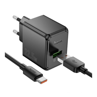 Сетевое зарядное устройство Hoco CS17A+ Type-C 22.5W QC3.0 Черный