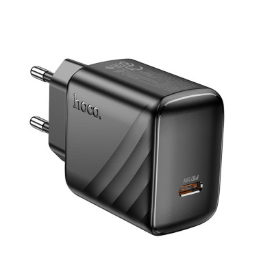 Мережевий зарядний пристрій Hoco CS24A USB-C (25W) Black, Чорний