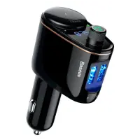 FM Трансмітер Baseus Locomotive 2USB Black, Чорний FM Трансмітер Baseus Locomotive 2USB Black, Чорний