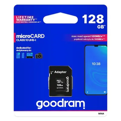 Карта пам'яті Micro SD 128Gb Goodram (UHS-1) Class 10 +Адаптер