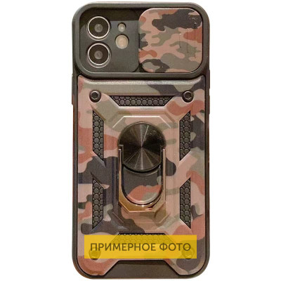 Чехол накладка Serge Ring Camshield Camo Samsung A135 (A13) Коричневая