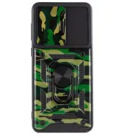 Чехол накладка Serge Ring Camshield Camo Xiaomi Redmi 9A Зеленая