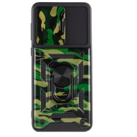 Чехол накладка Serge Ring Camshield Camo Xiaomi Redmi 9С/ 10A Зеленая