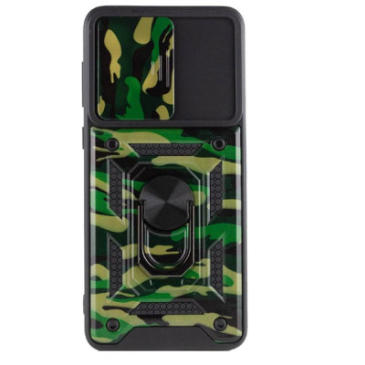 Чехол накладка Serge Ring Camshield Camo Xiaomi Redmi Note 11/ Note 11S Зеленая