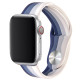 Ремінець Apple Watch 38мм Силікон Art Синій/Сірий
