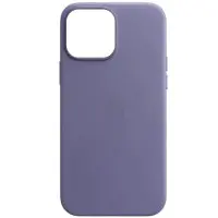 Чехол накладка Leather (AAA) iPhone 13 Сиреневая / Wisteria