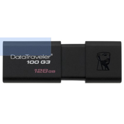 USB 128Gb Kingston Data Traveler 100 G3 USB 3.0 Чорна