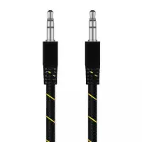 Кабель AUX Toto Tag-53 1м Black, Чорний