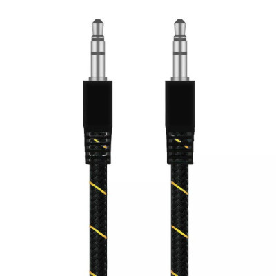 Кабель AUX Toto Tag-53 1м Black, Чорний