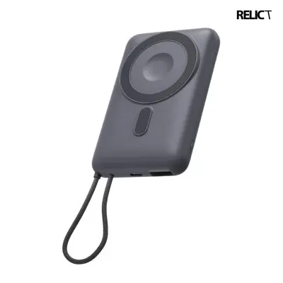 Универсальная мобильная батарея Повербанк Relict Oniqx 2in1 10000 mAh 22,5W Серый