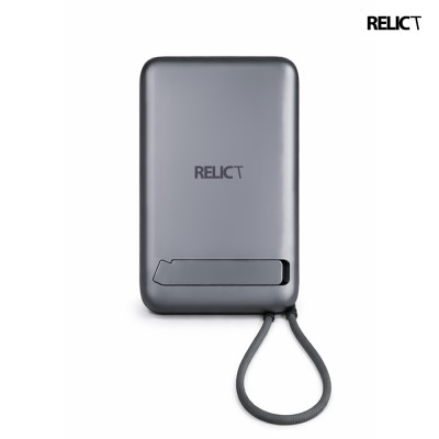 Універсальна мобільна батарея Повербанк Relict Pulse 2in1 10000 mAh 22,5W Сірий