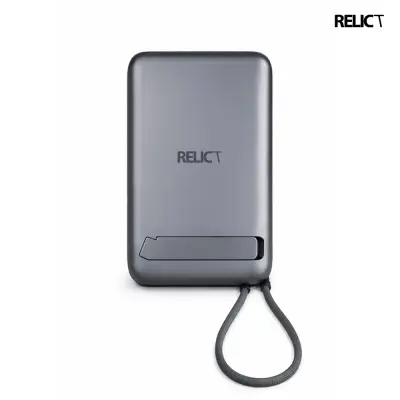 Універсальна мобільна батарея Повербанк Relict Pulse 2in1 10000 mAh 22,5W Сірий