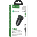 Автомобільний зарядний пристрій Hoco Z39 2USB QC3.0 + кабель MicroUSB Black, Чорний