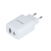 Сетевое зарядное устройство Borofone 1USB+1USB-C BN4 QC3.0 20W White, Белый