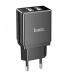 Сетевое зарядное устройство Hoco DC01 2USB/2.4A Чёрный