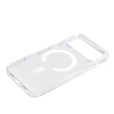 Чехол накладка Clear MagSafe iPhone 17 Pro Прозрачная