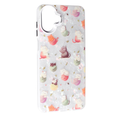 Чохол Накладка Soft Milky Samsung A075 (A07) Кіт з нитками