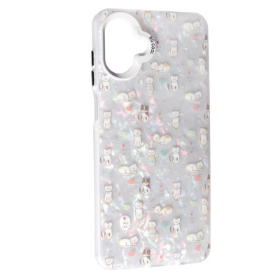 Чохол Накладка Soft Milky Samsung A075 (A07) Котик/Love cat