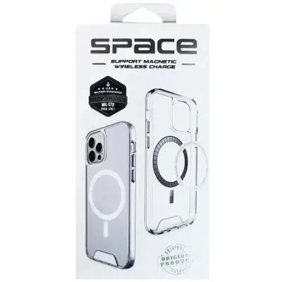 Чохол накладка Space MagSafe iPhone 16 Pro Max Прозора