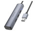 USB хаб Borofone DH12 4in1 Сірий USB хаб Borofone DH12 4in1 Сірий