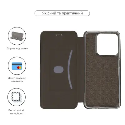 Чехол-книжка G-Case Realme C67 (4G) Черная