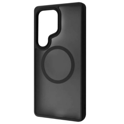 Чохол накладка Metal Buttons with MagSafe Colorful Samsung S928 (S24 Ultra) Чорна