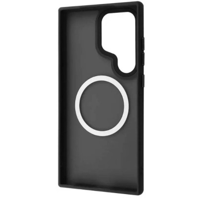 Чохол накладка Metal Buttons with MagSafe Colorful Samsung S928 (S24 Ultra) Чорна