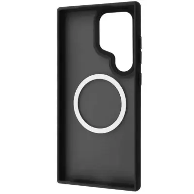 Чехол накладка Metal Buttons with MagSafe Samsung S928 (S24 Ultra) Черная