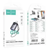 Перехідник адаптер OTG Hoco UA24 USB-С Female to USB-A Female Сірий Перехідник адаптер OTG Hoco UA24 USB-С Female to USB-A Female Сірий