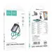 Перехідник адаптер OTG Hoco UA24 USB-С Female to USB-A Female Сірий