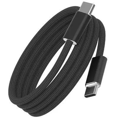 Кабель Wiwu Essen 240W Type-C to Type-C 1.5м Чорний C101