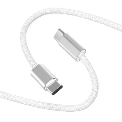 Кабель Wiwu Essen 240W Type-C to Type-C 1.5м Білий C101 Кабель Wiwu Essen 240W Type-C to Type-C 1.5м Білий C101