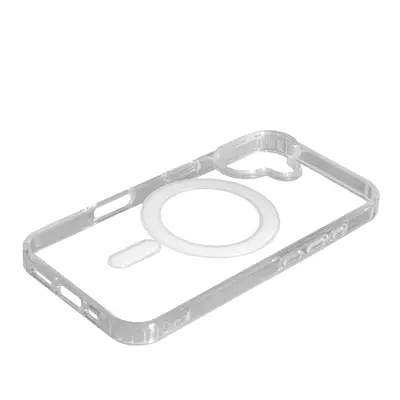 Чехол Накладка Clear Case MagSafe iPhone 16 Прозрачная