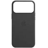 Чехол Накладка Leather Case with MagSafe iPhone 17 Pro Черная (AAA Animation)