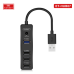 USB хаб Earldoom ET-HUB07 Black, Чорний