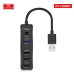 USB хаб Earldoom ET-HUB07 Black, Чёрный