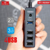 USB хаб Earldoom ET-HUB07 Black, Чорний