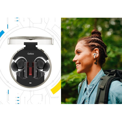 Беспроводные наушники Gelius Incredible GP-TWS033 Black, Чёрные